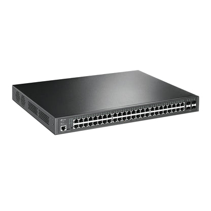 TP-Link SG3452P Omada 52-Port Gigabit L2 Managed Switch with 48-Port PoE,  Integration with Omada SDN Controller,Static Routing, 802.1Q VLAN, QinQ