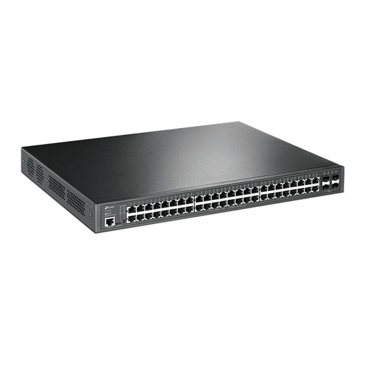 TP-Link SG3452P Omada 52-Port Gigabit L2 Managed Switch with 48-Port PoE,  Integration with Omada SDN Controller,Static Routing, 802.1Q VLAN, QinQ