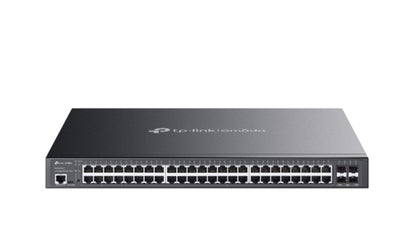TP-Link SG3452XMPP Omada 48-Port Gigabit and 4-Port 10GE SFP L2 Managed Switch with 40-Port PoE  8-Port PoE
