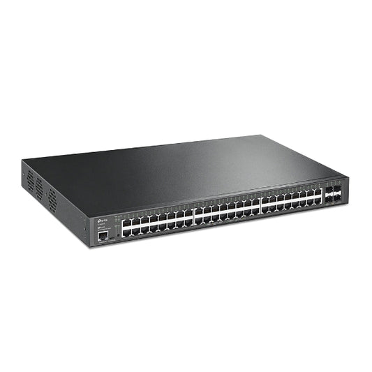 TP-Link SG3452XP Omada 48-Port PoE Gigabit L2 Managed Switch with 4 10GE SFP Slots, Integration with Omada SDN Controller,Static Routing, OAM, DDM,