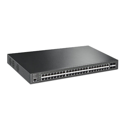 TP-Link SG3452XP Omada 48-Port PoE Gigabit L2 Managed Switch with 4 10GE SFP Slots, Integration with Omada SDN Controller,Static Routing, OAM, DDM,
