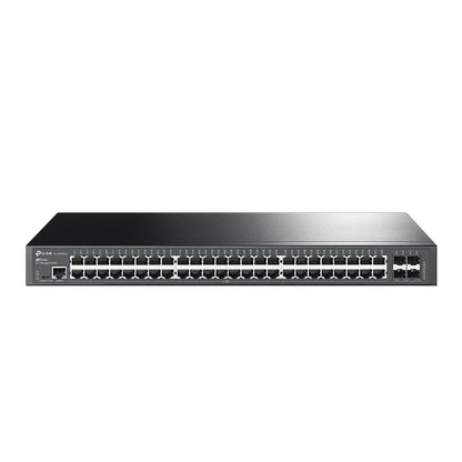 TP-Link SG3452X Omada 48-Port Gigabit L2 Managed Switch with 4 10GE SFP Slots, Integration with Omada SDN Controller, Static Routing, OAM, sFlow, DD