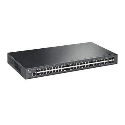TP-Link SG3452X Omada 48-Port Gigabit L2 Managed Switch with 4 10GE SFP Slots, Integration with Omada SDN Controller, Static Routing, OAM, sFlow, DD