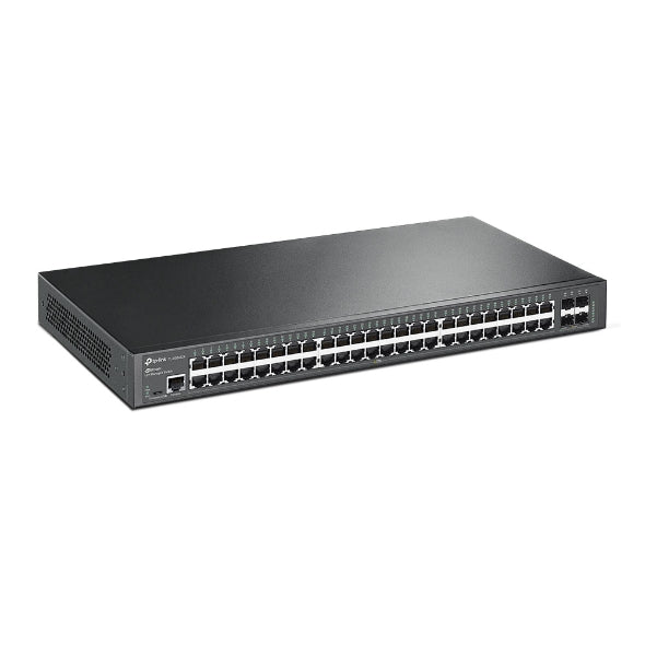 TP-Link SG3452X Omada 48-Port Gigabit L2 Managed Switch with 4 10GE SFP Slots, Integration with Omada SDN Controller, Static Routing, OAM, sFlow, DD