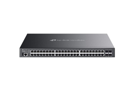 TP-Link SG5452XMPP Omada 48-Port Gigabit Stackable Lite L3 Managed PoE Switch with 4 10G Slots