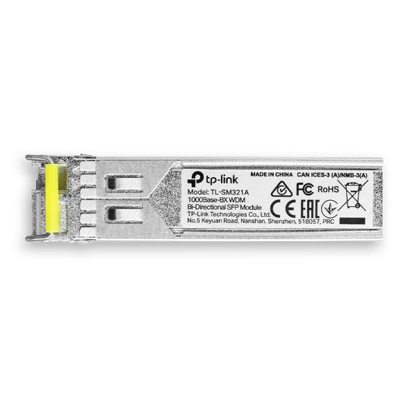 TP-Link SM321A 1000Base-BX WDM Bi-Directional SFP Module, LC connector, TX:1550nm RX:1310nm, single-mode, 10km