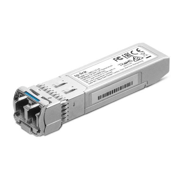 TP-Link TL-SM5110-LR 10GBase-LR SFP LC Transceiver Hot-Pluggable, Supports Digital Diagnostic Monitoring, SFP MSA Compatible, 10KM