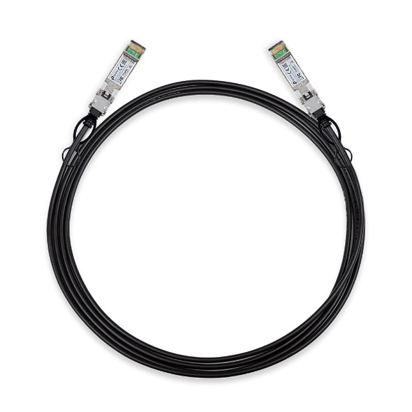 TP-Link SM5220-3M 3 Meter 10G SFP Direct Attach Cable, Drives 10 Gigabit Ethernet, 10G SFP Connector on Both Sides (Replaces TXC432-CU3M)