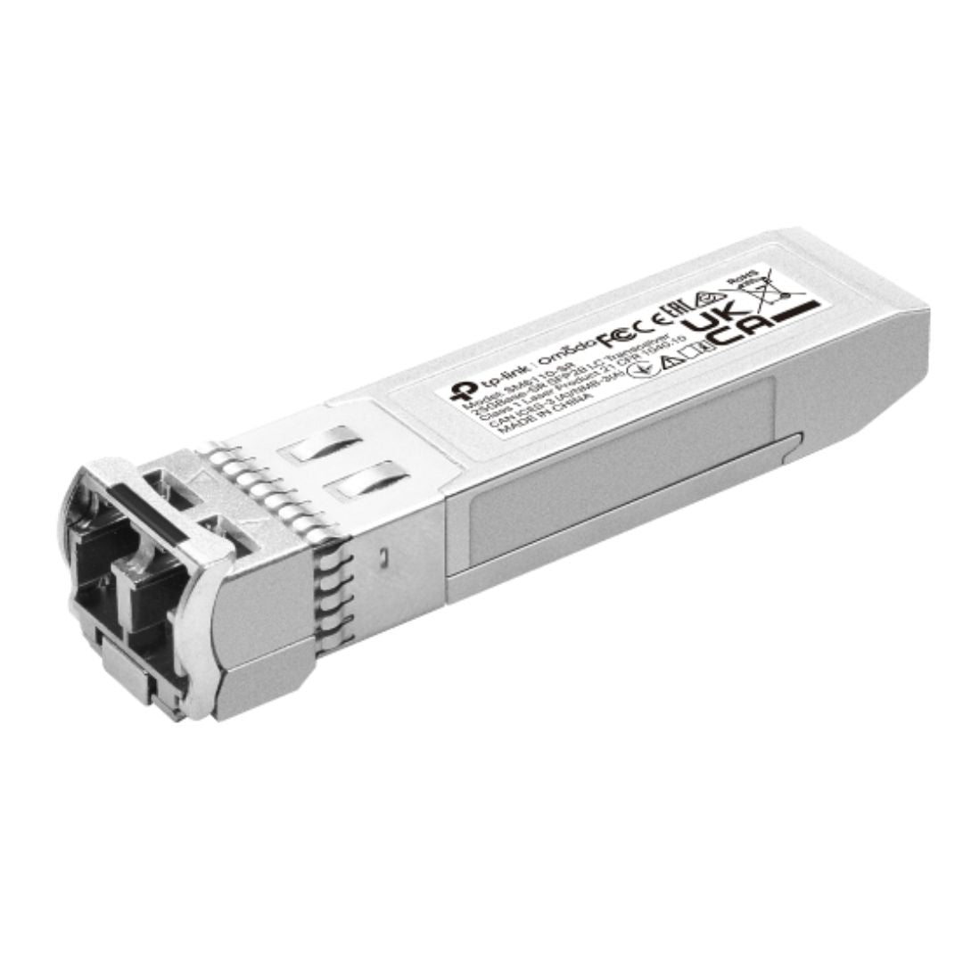 TP-Link SM6110-SR Omada 25GBase-SR SFP28 LC Transceiver, Compatible with switches with 25G ports like SX6632YF and 10G ports like SG3428X and SG3452X