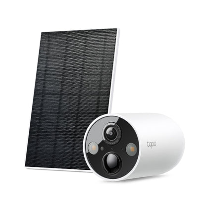 TP-Link TC85 KIT Solar-Powered Security Camera Kit, 2K QHD Live View