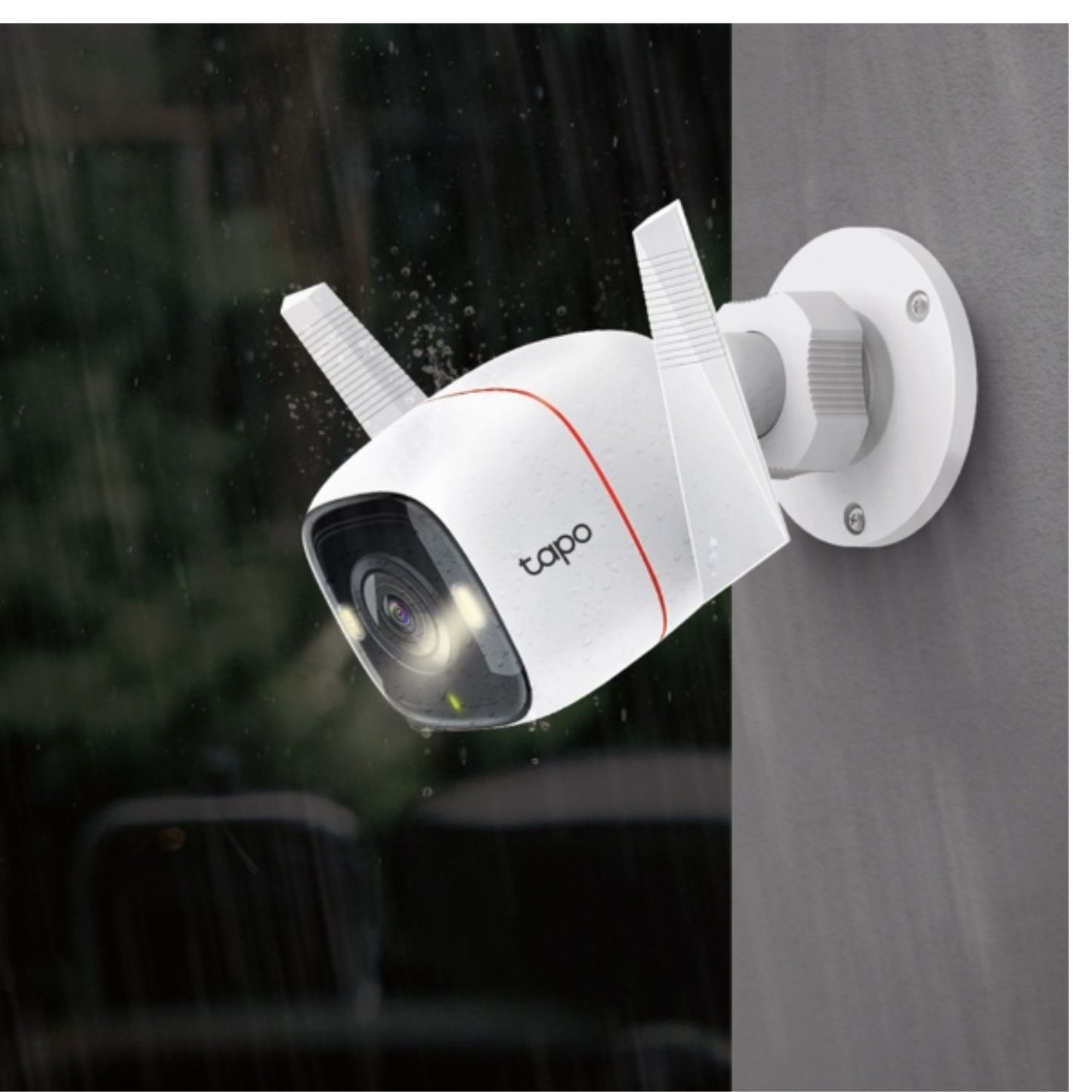 TP-Link Tapo C320WS Outdoor Security Wi-Fi Camera, H.264, 2-Way Audio, Night Vision, Motion Detect, Voice Control, Weatherproof, Sound