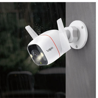 TP-Link Tapo C320WS Outdoor Security Wi-Fi Camera, H.264, 2-Way Audio, Night Vision, Motion Detect, Voice Control, Weatherproof, Sound