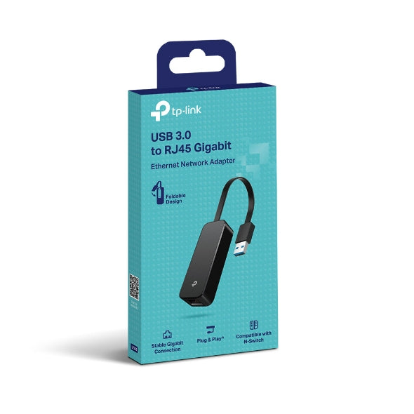 TP-Link UE306 USB 3.0 to Gigabit Ethernet Network Adapter, Foldable and Portable, Suitable for Ultrabook, Nintendo Switch, Linux, Windows 10 8.1