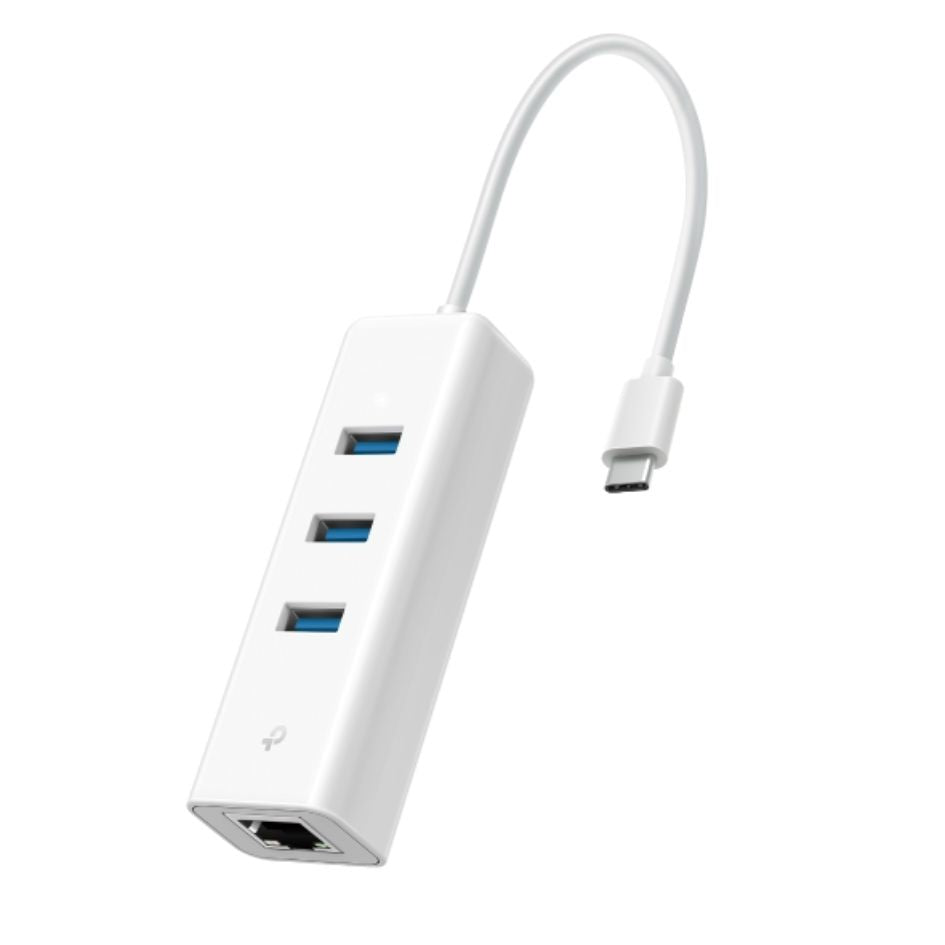 TP-Link UE330C USB 3.0 Type-C to Gigabit Ethernet Network Adapter with 3-Port USB 3.0 Type-A Hub
