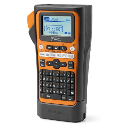 Brother PT-E310BTVP Industrial Handheld Label Printer  - 3 Year Warranty, included Carry case, Rechargeable Li-Ion battery,1xTZE-FX241 and USB-A Cable