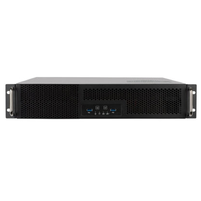SilverStone RM23-502 2U dual 5.25 ft drive bay ATX rackmount industrial storage server chassis with USB 3.1 Gen1 interface