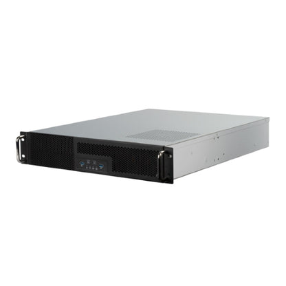 SilverStone RM23-502 2U dual 5.25 ft drive bay ATX rackmount industrial storage server chassis with USB 3.1 Gen1 interface