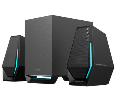 Edifier G1500 MAX 2.1 Wireless Gaming Speakers - 2.5 ft full range speaker driver unit and equipped with a 4 ft subwoofer for optimum bass