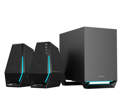 Edifier G1500 MAX 2.1 Wireless Gaming Speakers - 2.5 ft full range speaker driver unit and equipped with a 4 ft subwoofer for optimum bass