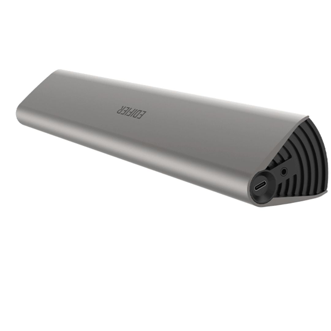 (LS)Edifier MF200 Portable Tabletop Bluetooth Speaker - 10hr Battery life, Dual 4W Drivers, BT 5.0, AUX, USB-C Charging Portable Speaker-Grey