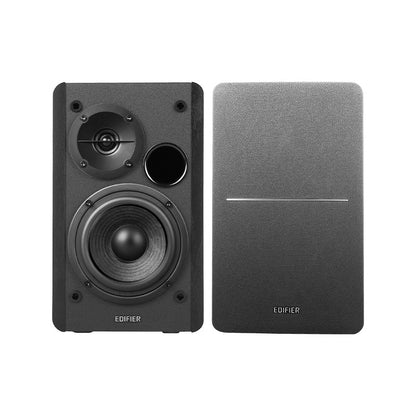 Edifier R1280T Lifestyle Bookshelf Speakers Black - 3.5mm AUX Dual RCA, 42W,  MDF Wooden Enclosure