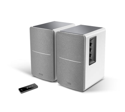 Edifier R1280T-WHITE SILVER Lifestyle Bookshelf Speakers Brown - 3.5mm AUX Dual RCA, 42W,  MDF Wooden Enclosure