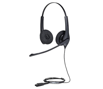 Jabra Biz 1500 Duo USB-A Corded Headset, Professional. Affordable, Durable, Noise-Cancelling, HD Voice, All-Day Comfort, Plug  Play