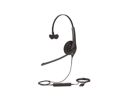 Jabra Biz 1500 Mono USB-A Corded Headset, Professional. Affordable, Durable, Noise-Cancelling, HD Voice, All-Day Comfort, Plug  Play