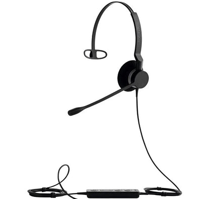 Jabra Biz 2300 Mono UC USB-C Corded Headset, HD Voice, Air Shock Microphone, Freespin, Talk in Comfort, Wired Headsets, PeakStop, Great for Long Calls