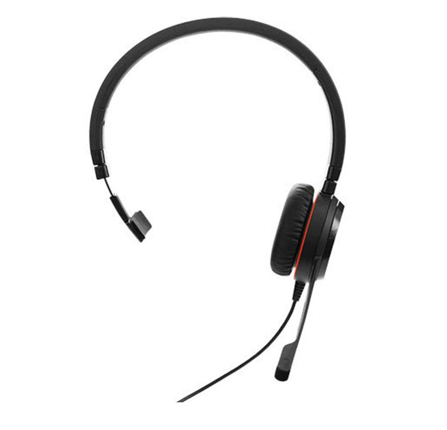 Jabra Evolve 30 II, USB C A Mono MS Headset, Great calls and music, Plug-and-play connectivity, Manage calls easily, Flexible connectivity via 3.5 mm