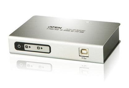 Aten Serial Hub 2 Port USB to RS232 Converter w  1.8m cable, Supports Hot-Swapping  Plug and Play