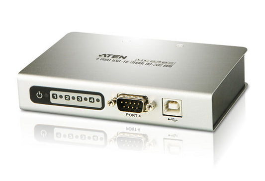 Aten Serial Hub 4 Port USB to RS232 Converter w  1.8m cable, Supports Hot-Swapping  Plug and Play