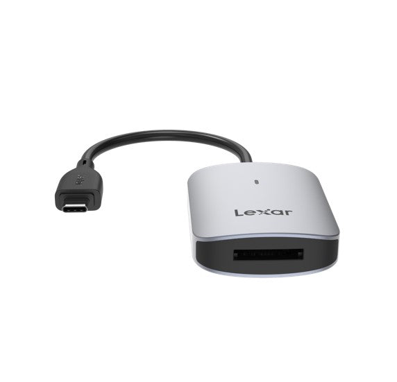 Lexar CFexpress Type A USB-C Reader  transfer speeds up to 900MB s it is backwards compatible with UHS-I cards and has a USB-C connector
