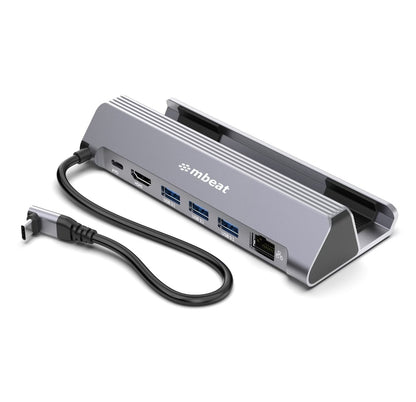 mbeat USB-C Gaming Dock for Steam Deck  ROG Ally 100W PD pass-through 4K 60Hz (3840  2160) Gigabit Ethernet up to 10 100 1000Mbps  5Gbps data