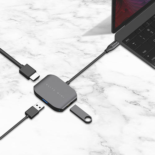 (LS) mbeat USB-C Multi-port Adapter (HDMI  USB 3.01  USB 2.01) - Space Grey, Aluminium Design 4K high resolution Data Transfer Rate: Max up to 5Gb