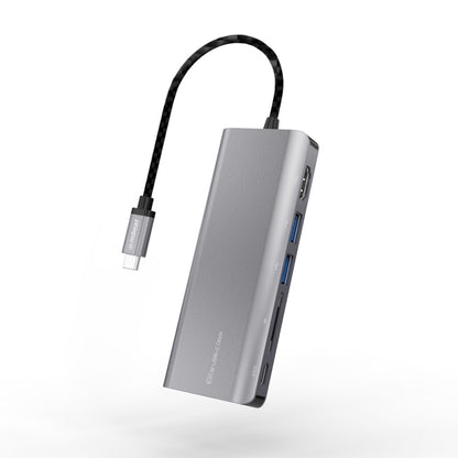 mbeat   ftElite ft USB Type-C Multifunction Dock - USB-C 4k HDMI LAN Card Reader Aluminum Casing Compatible with MAC Desktop PC Notebook Laptop Devices