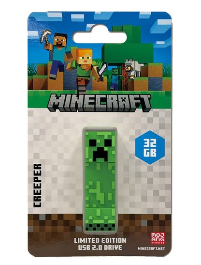Verbatim Minecraft Creeper - Collector fts Edition USB Flash Drive - 32GB - Creeper. Retail Pack - Minecraft Movie 2025