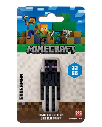 Verbatim Minecraft Enderman, Collector fts Edition USB Flash Drive - 32GB - Enderman Retail Pack - Minecraft Movie 2025