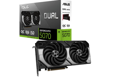 ASUS nVidia GeForce DUAL-RTX5070-O12G  GDDR7 OC Edition PCI Express 5.0 192-bit 28 Gbps
